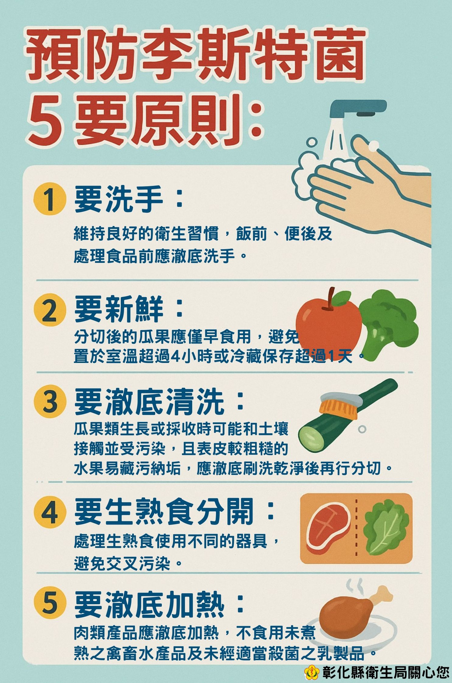 預防李斯特菌5要原則-圖片1