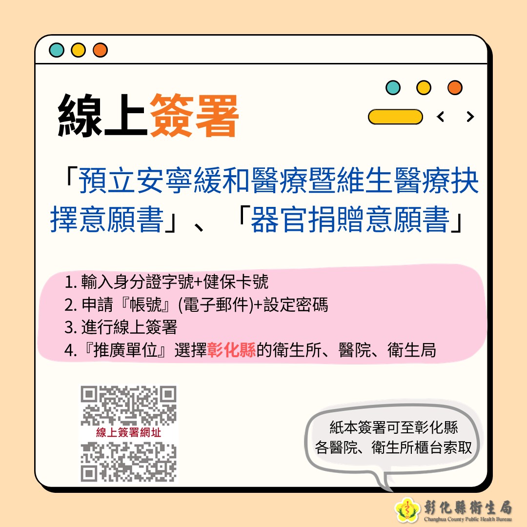 器官捐贈與安寧緩和意願 線上簽署註記上線囉!-圖片1