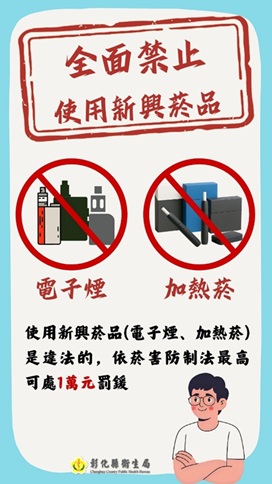 全面禁止使用新興菸品