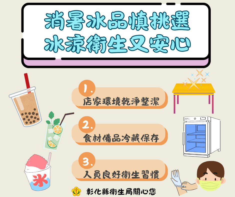 消暑冰品慎挑選，冰涼衛生又安心