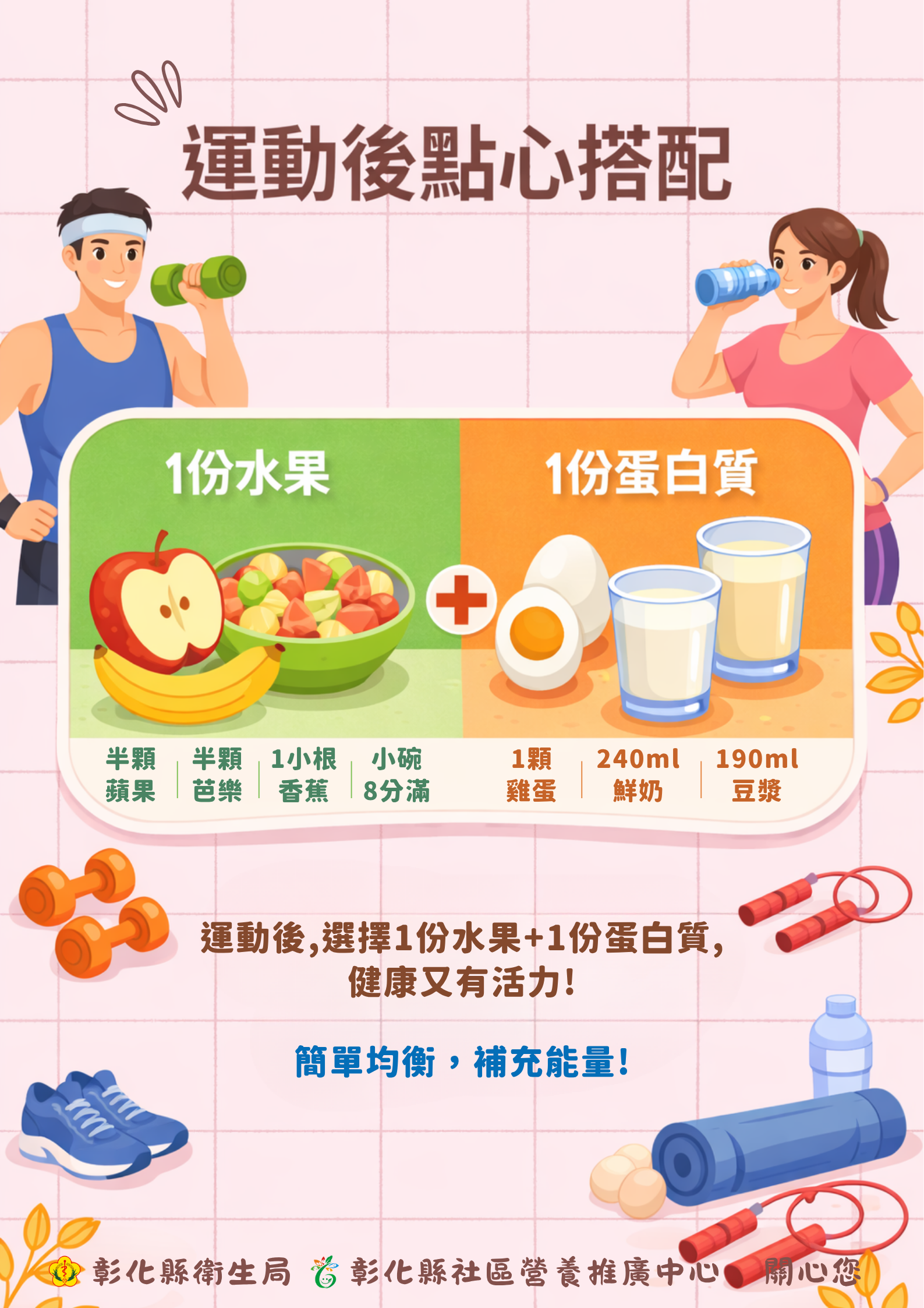 運動後點心搭配