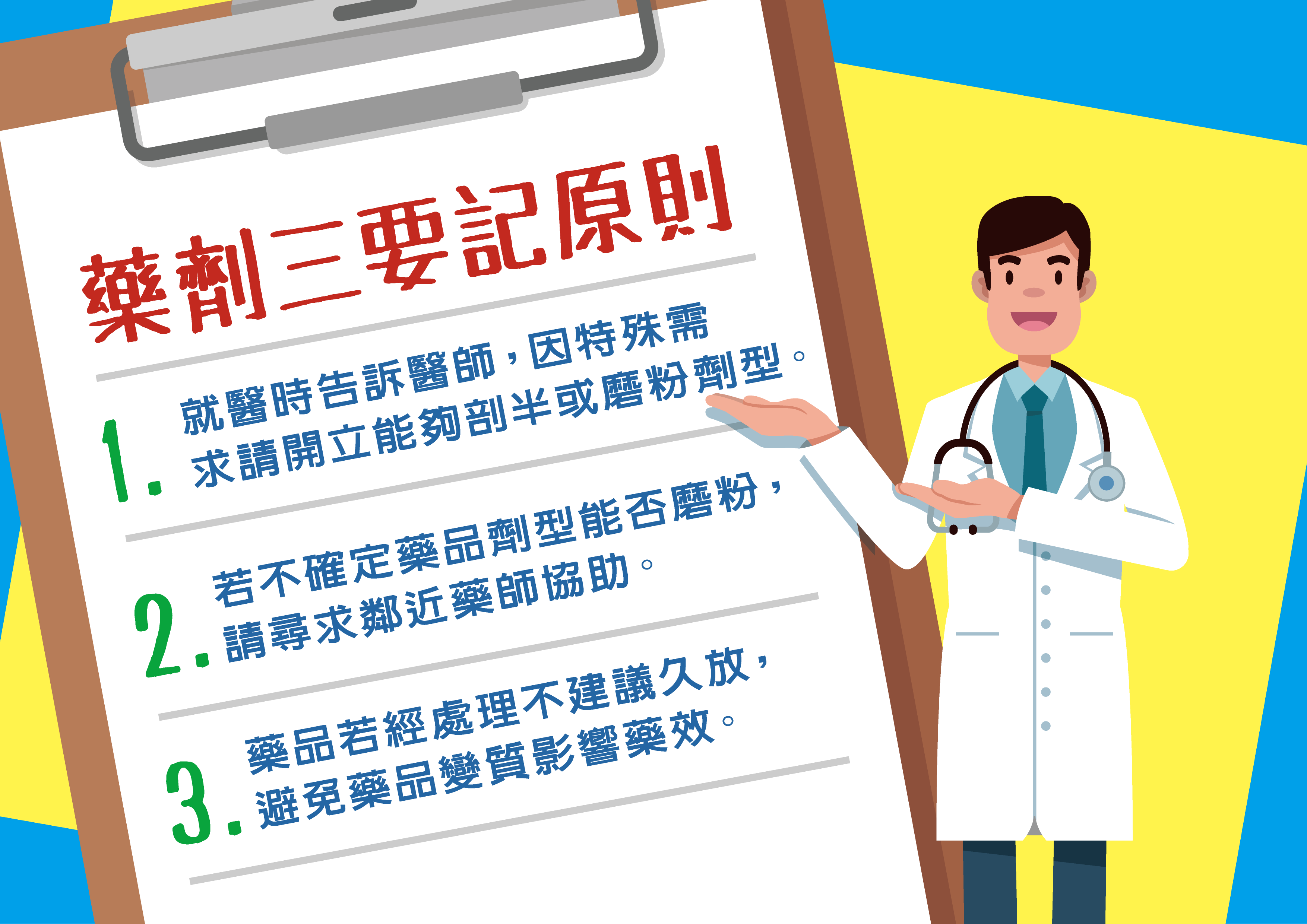 藥劑3要記原則
