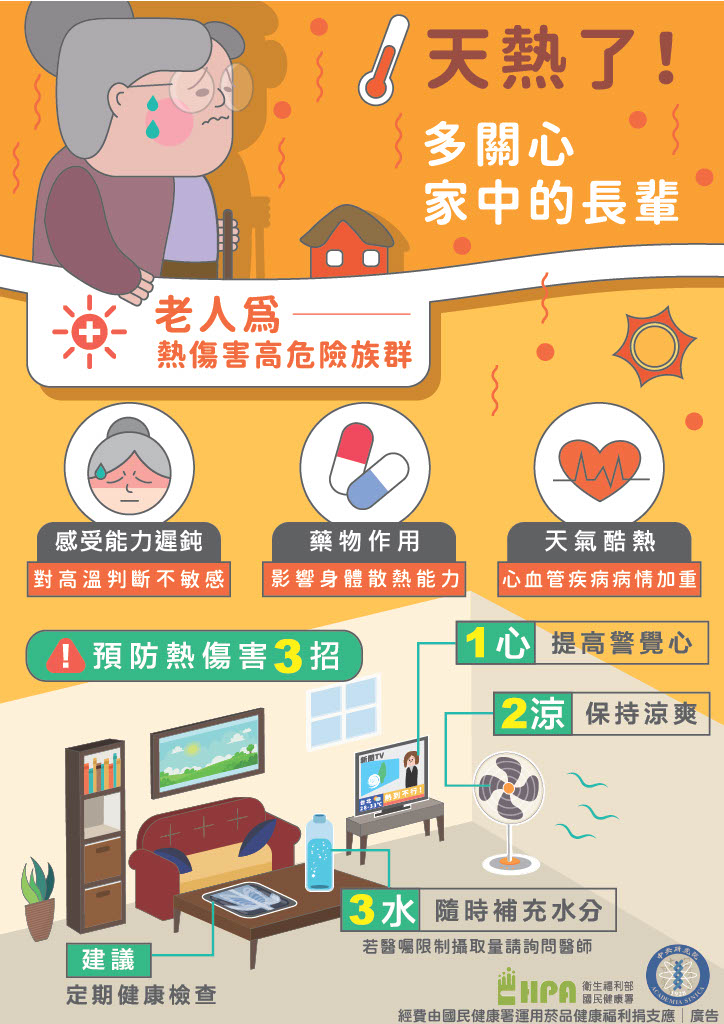 多關心家中長輩