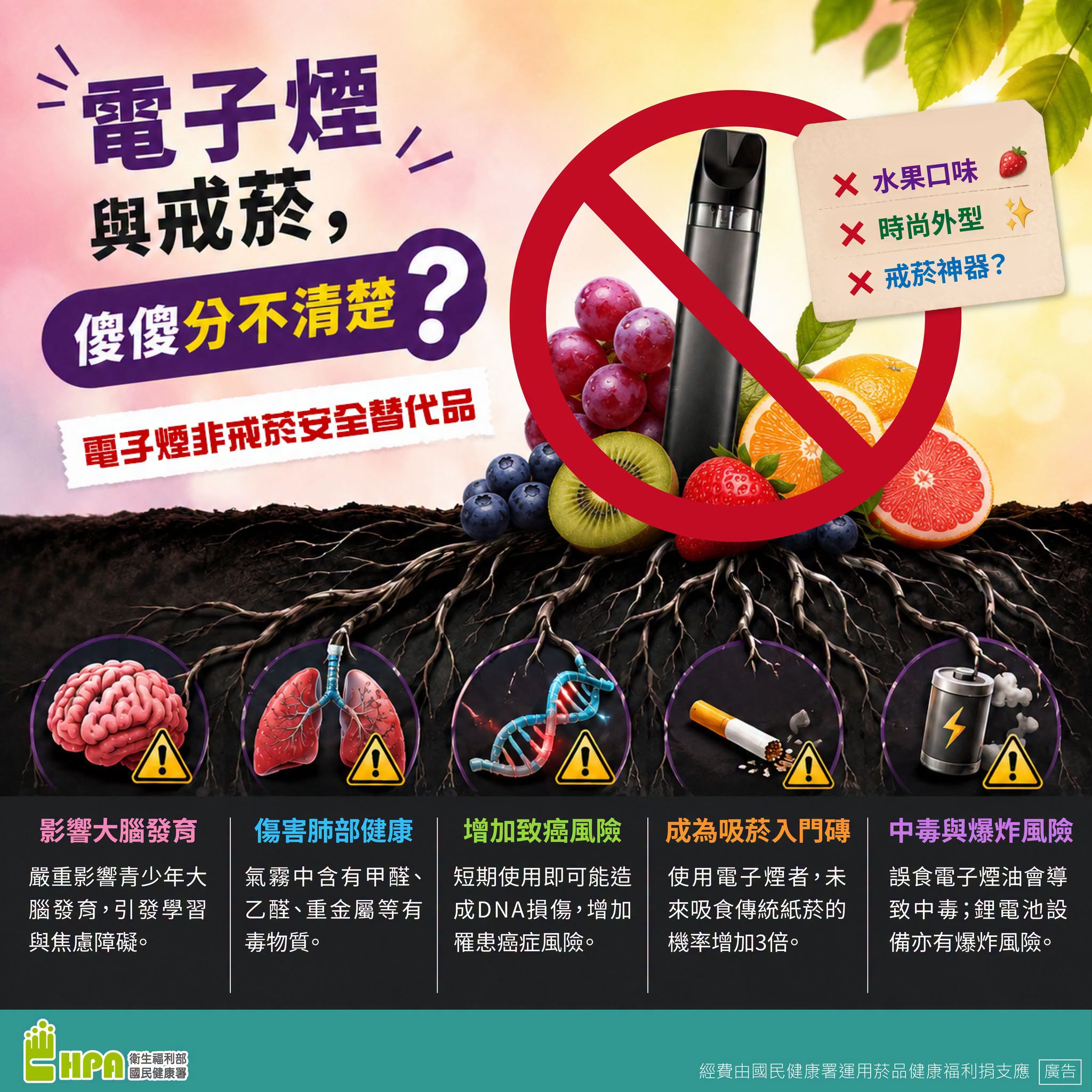 【電子煙不是戒菸工具,拒絕第一口才是真保護】-圖片3