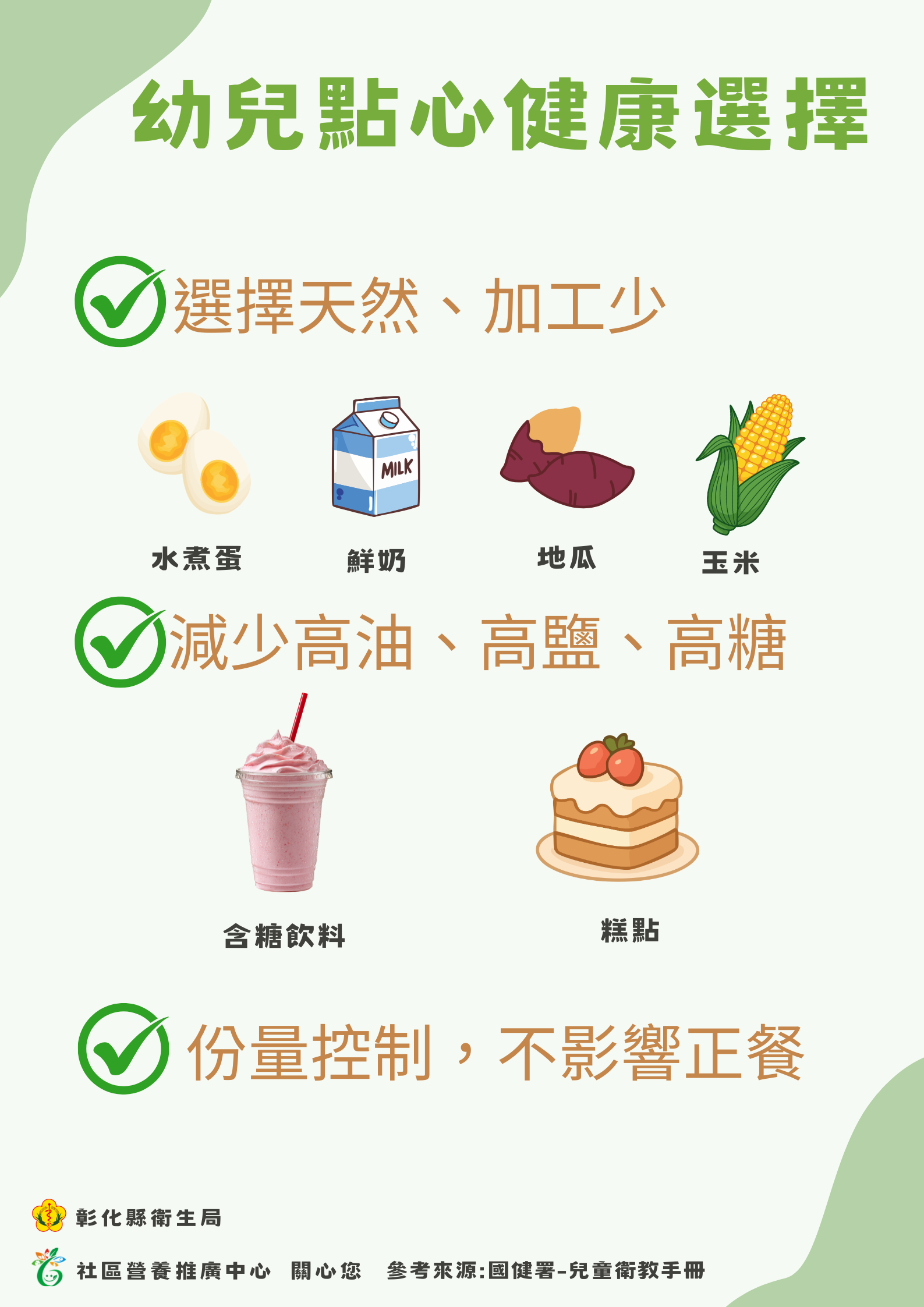 幼兒點心健康選擇