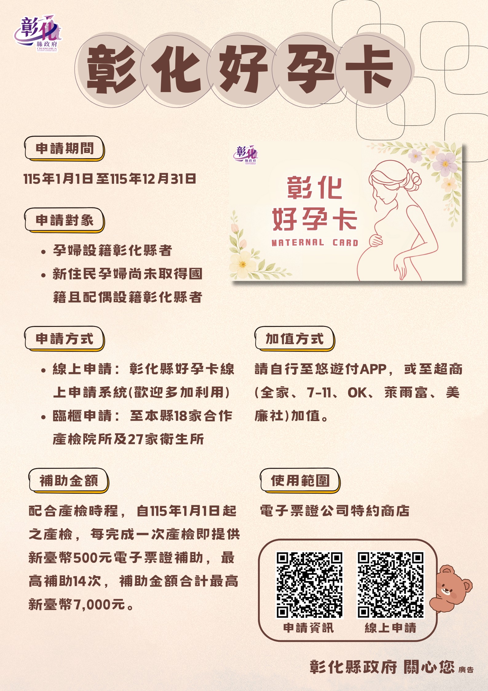 「彰化好孕卡」暖心上路 守護孕期每一步-圖片4