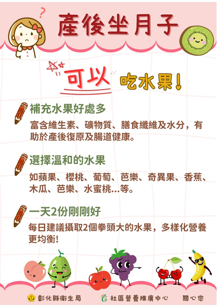 產後坐月子可以吃水果-圖片1