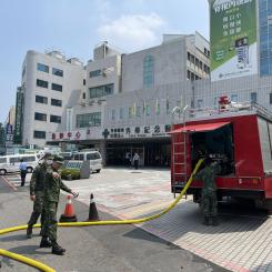 國軍補水作業 水車
