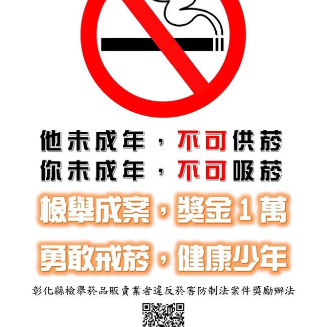 彰化縣檢舉菸品販賣業者違反菸害防制法案件獎勵辦法