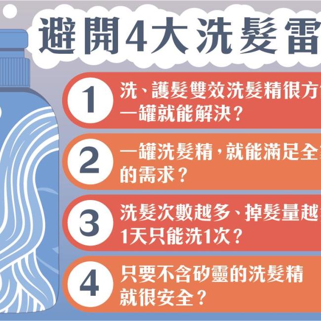洗髮精含矽靈會傷頭髮? 避開 4 大洗髮雷區：