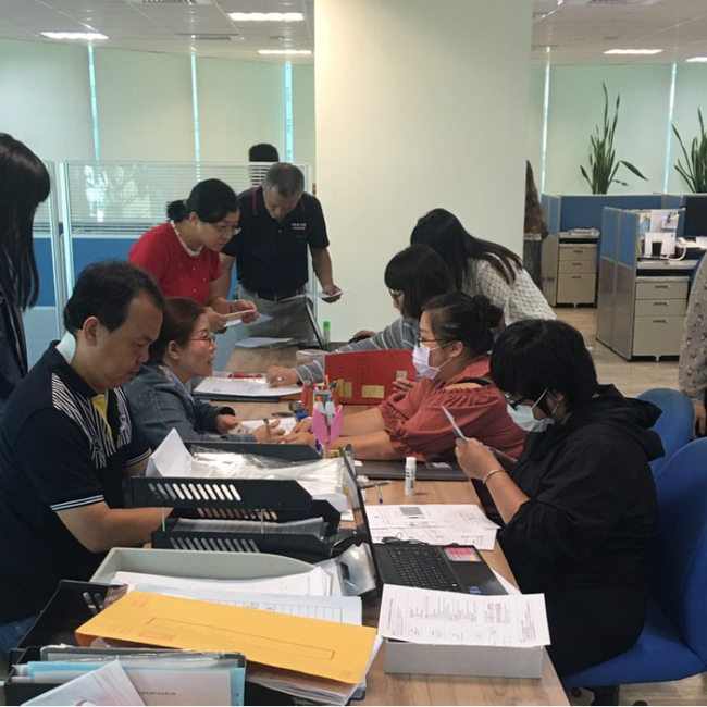 現場民眾申請情形