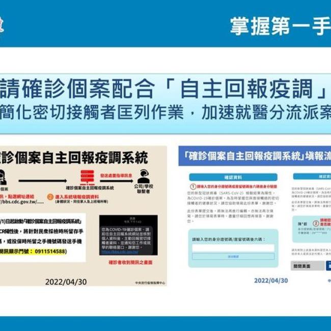 請確診個案配合自主回報疫調 請確診個案配合自主回報疫調