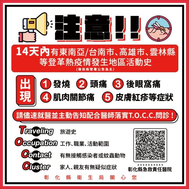 前往登革熱疫情流行地區 做好防蚊措施安心保健康