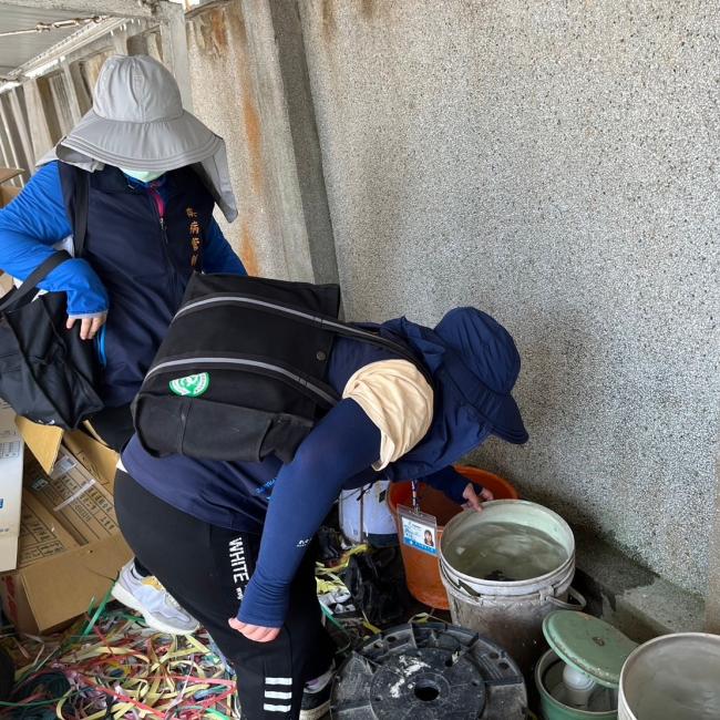彰化縣新增一例本土登革熱病例,衛生局呼籲民眾加強清除積水容器共同防治登革熱