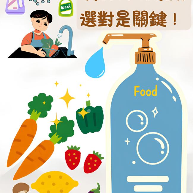 選購食品用洗潔劑的正確觀念
