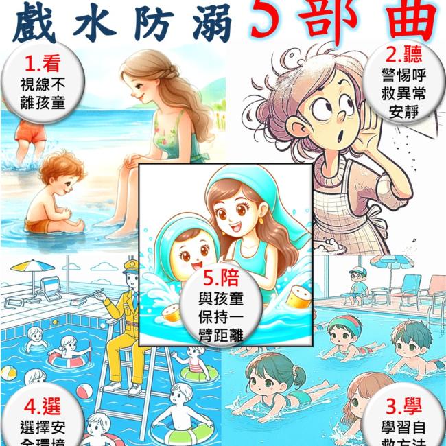 戲水防溺五部曲