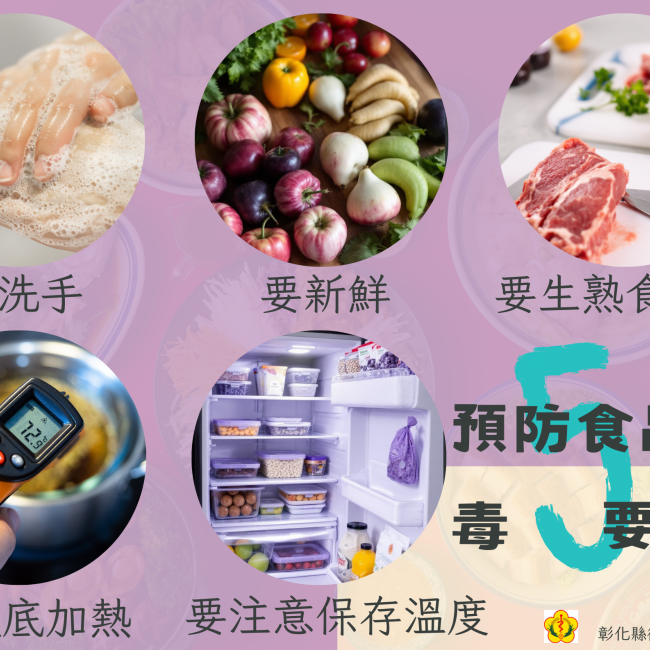 預防食品中毒5要招式