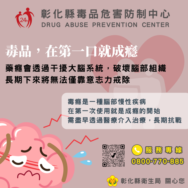 藥癮是腦部疾病,應正視並積極治療
