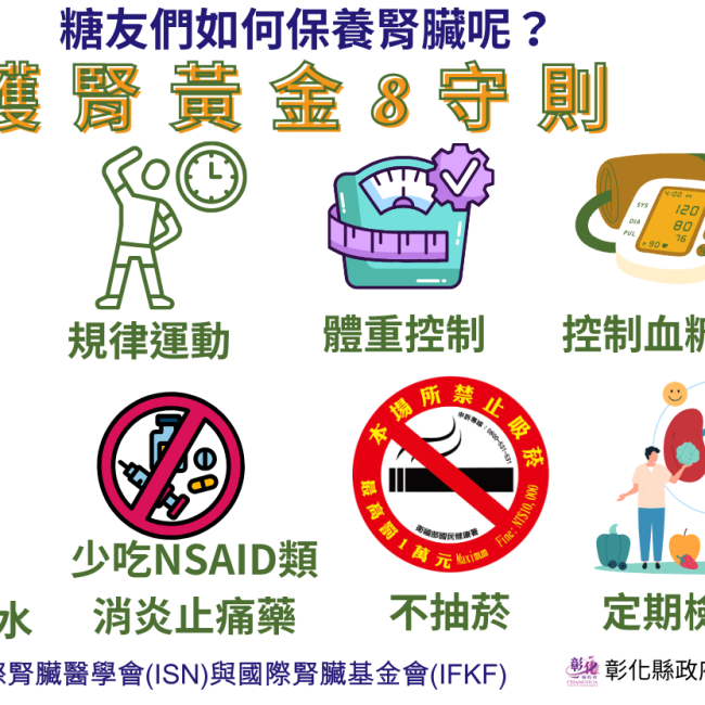 護腎黃金8守則