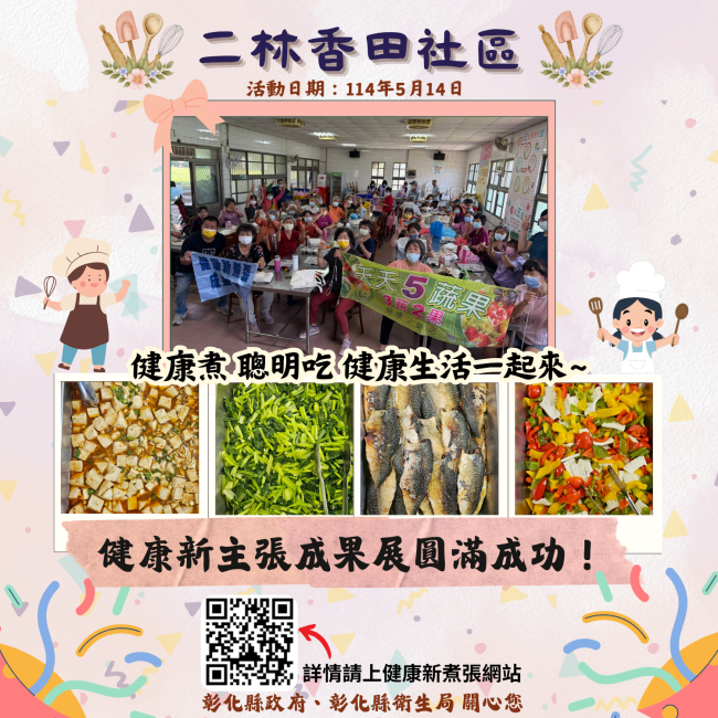 【健康新煮張課程圓滿成功！】