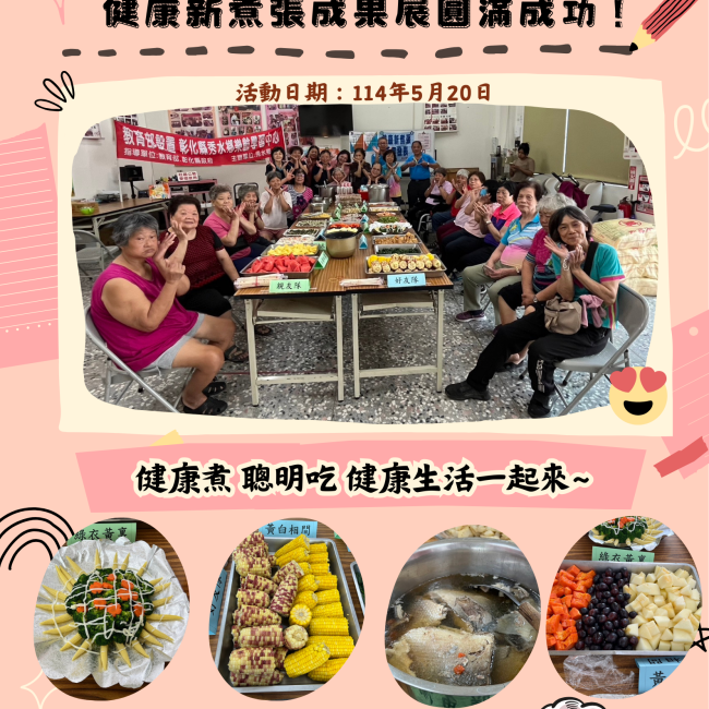 【健康新煮張課程圓滿成功！】