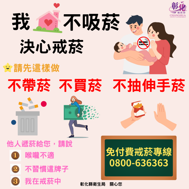 我家不吸菸 決心戒菸