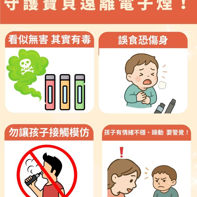 當心「糖果」變「煙霧」，守護寶貝遠離電子煙！