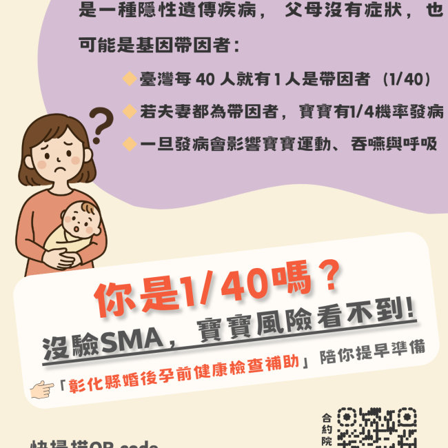 ✨ 彰化縣婚後孕前健檢補助 ✨