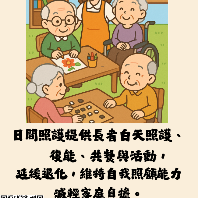 【長輩的開心時光，就在日照中心！】