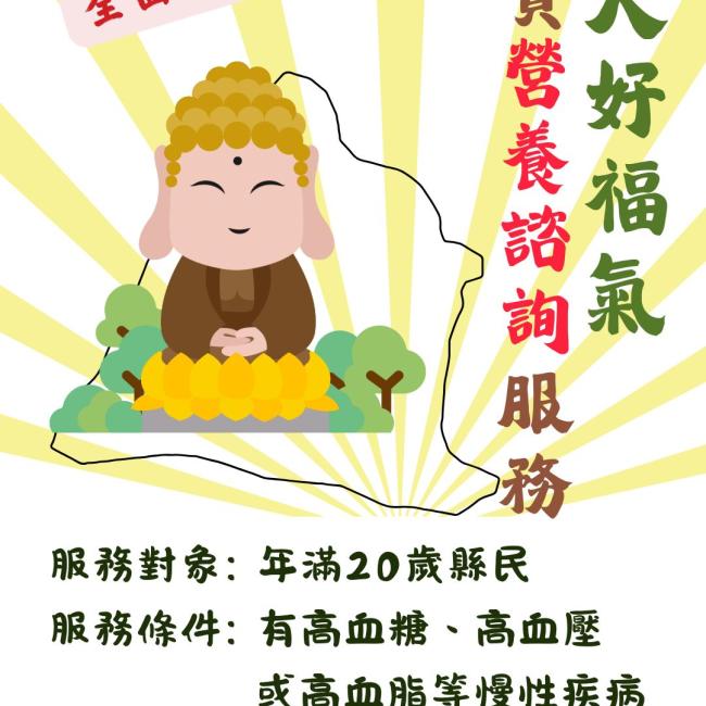 這是一張彰化縣免費營養諮詢服務的海報