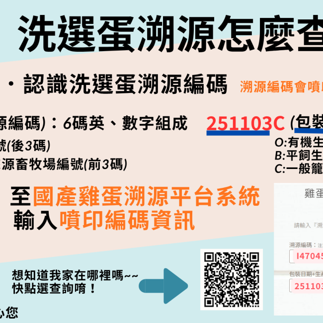 洗選蛋溯源怎麼查？