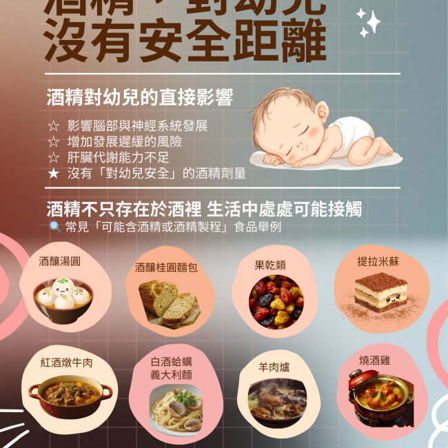 酒精，對幼兒沒有安全距離