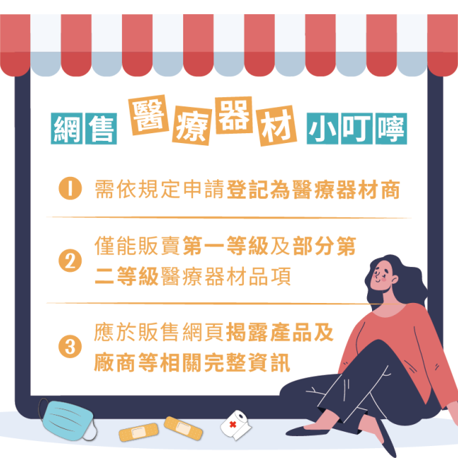 網路販售醫療器材，小心恐觸法