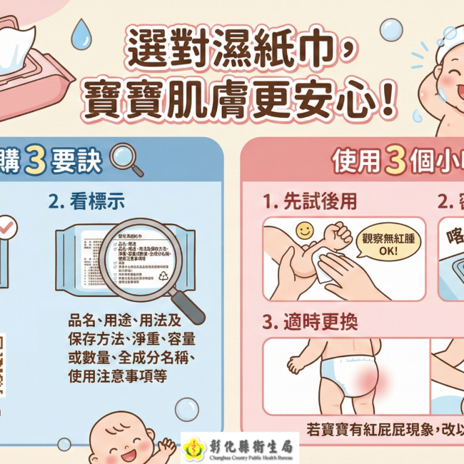 【選對濕紙巾，寶寶肌膚更安心！】