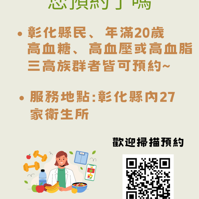 營養諮詢預約資訊