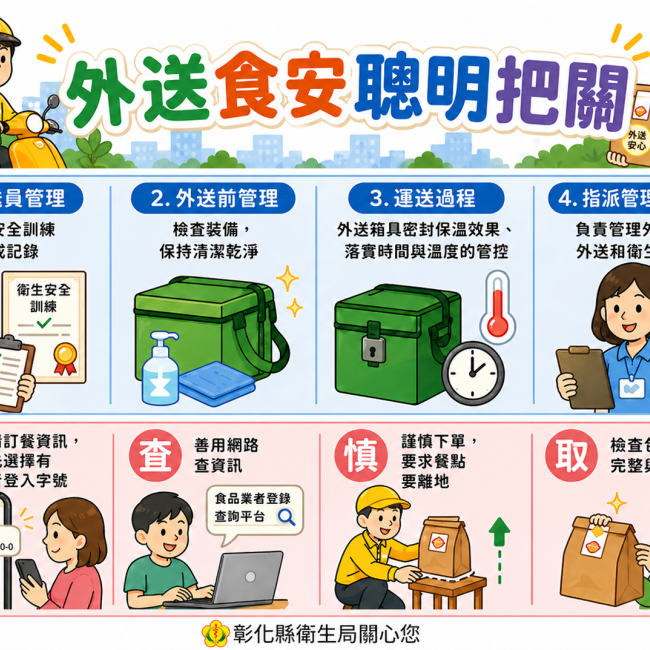 外送食安聰明把關，享用美食更安心