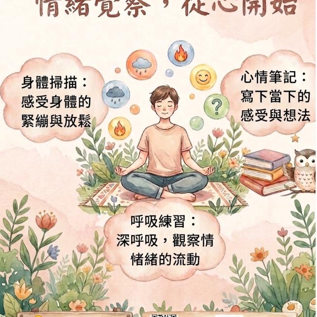 【情緒覺察練習：找回內心平靜的科學方法】