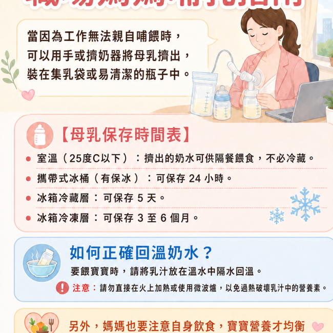 職場媽媽哺乳指南edm
