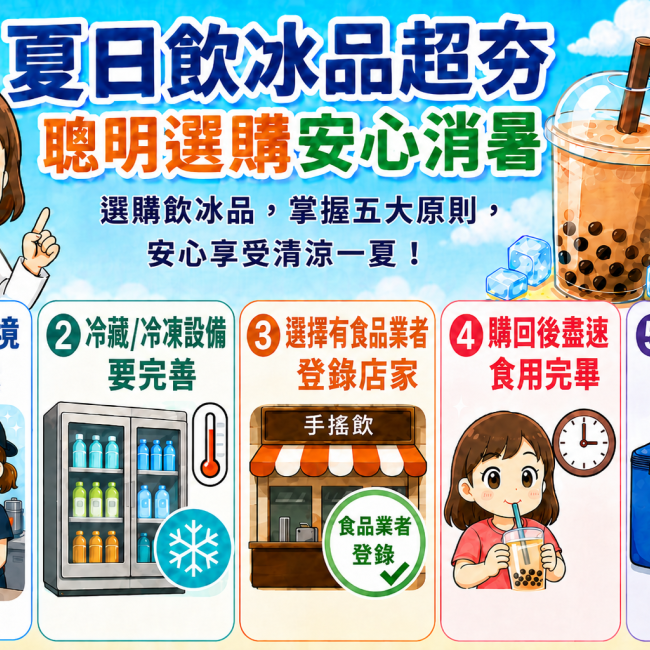 夏日飲冰品宣導
