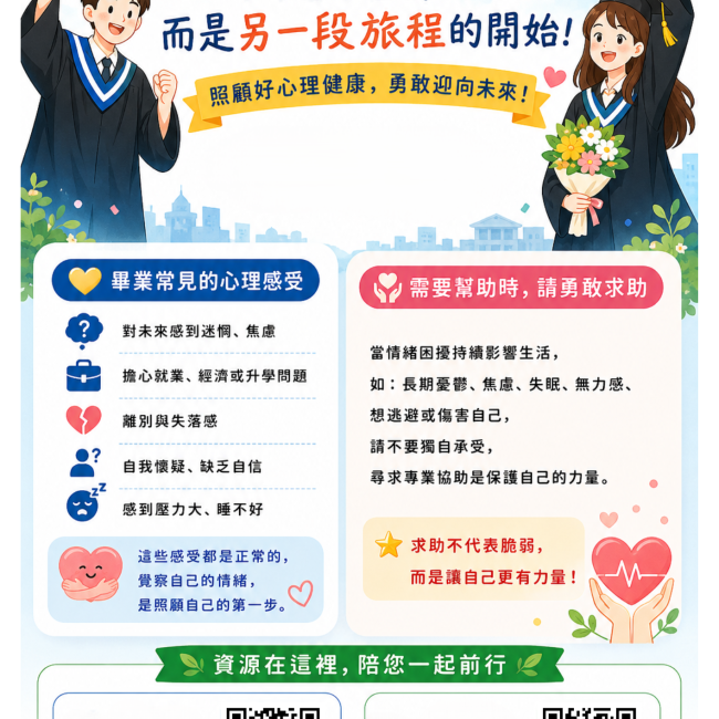 【畢業，不是結束，而是另一段旅程的開始！】