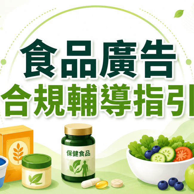 【衛生福利部食品藥物管理署公告食品廣告合規輔導指引】