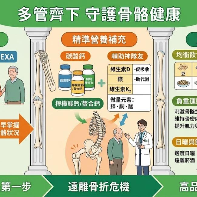 多管齊下，守護骨骼健康