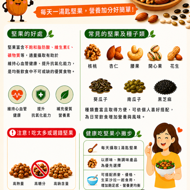 堅果這樣吃，健康跟著來