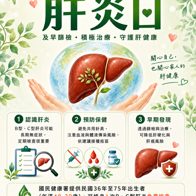 【7月28日世界肝炎日】