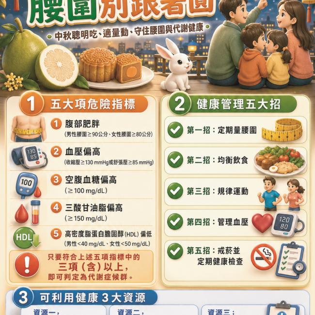 月圓人團圓，腰圍別跟著圓