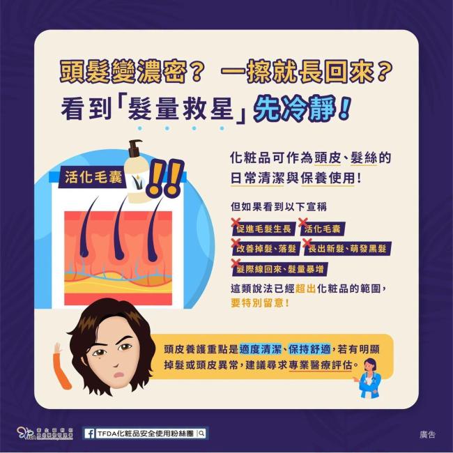 一抹活化毛囊?小心廣告陷阱